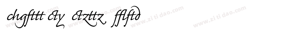 Caflisch Script Bold字体转换